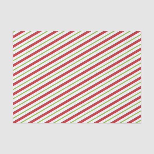 TISSYPAPIER ROOD EN GROEN GESTREEPT TISSUEPAPIER (Voorkant)