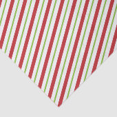 TISSYPAPIER ROOD EN GROEN GESTREEPT TISSUEPAPIER (Detail)