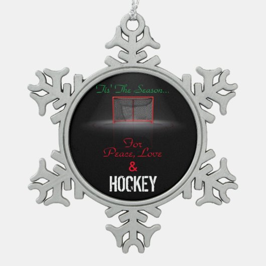 TIS'THE SEASON TIN SNEEUWVLOK ORNAMENT (Voorkant)