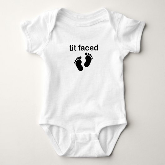 tit stond voor Funny Faced baby, Funny Boo, borstv Romper (Voorkant)