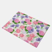 Tit-vogel en -bloemen deurmat (Schuin)