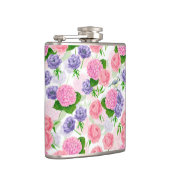 Tit-vogel en -bloemen heupfles (Rechts)