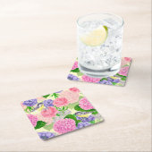 Tit-vogel en -bloemen kartonnen onderzetters (Insitu)