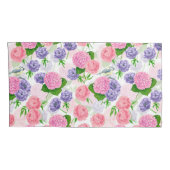 Tit-vogel en -bloemen kussensloop (Achterkant-Rechts)