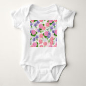Tit-vogel en -bloemen romper (Voorkant)