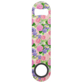 Tit-vogel en -bloemen speed flessenopener (Achterkant)