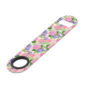 Tit-vogel en -bloemen speed flessenopener (Achterkant Gekanteld)