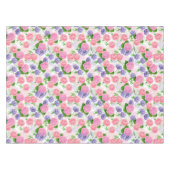 Tit-vogel en -bloemen tafelkleed (Voorkant (Horizontaal))