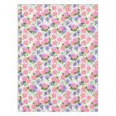 Tit-vogel en -bloemen tafelkleed (Voorkant)