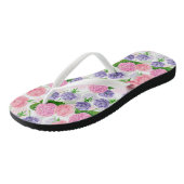 Tit-vogel en -bloemen teenslippers (Schuin)