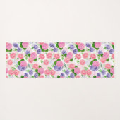 Tit-vogel en -bloemen yogamat (Achterkant (horizontaal))