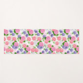 Tit-vogel en -bloemen yogamat (Voorkant (horizontaal))