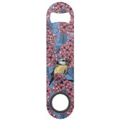 Tit-vogels in de lila tuin speed flessenopener (Voorkant)