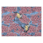 Tit-vogels in de lila tuin tafelkleed (Voorkant (Horizontaal))