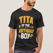 Tita van de verjaardagsjongen bouwvakker Bday T-shirt (Voorkant)