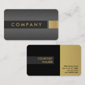 Titaan en goudprofessioneel visitekaartje (Voorkant / Achterkant)