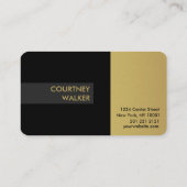 Titaan en goudprofessioneel visitekaartje (Achterkant)