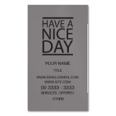 Titaan - Fijne Dag Magnetisch Visitekaartje (Voorkant Verticaal)