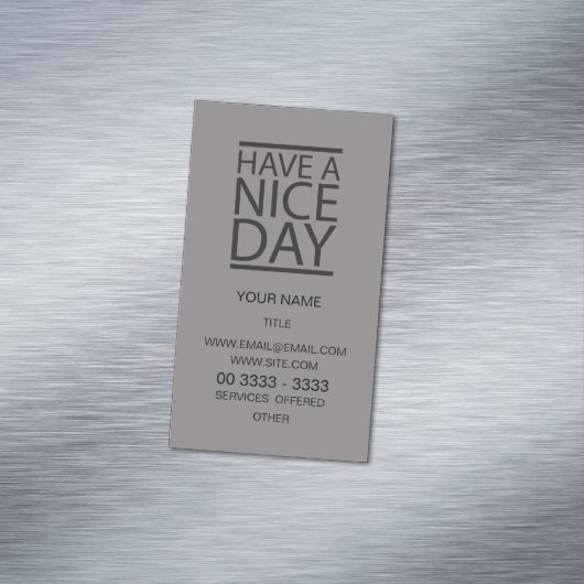 Titaan - Fijne Dag Magnetisch Visitekaartje (Voorbeeld)