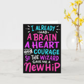 Titaan Heupvervanging Chirurgie Humor Grappig Nieu Kaart (Gele Bloem)