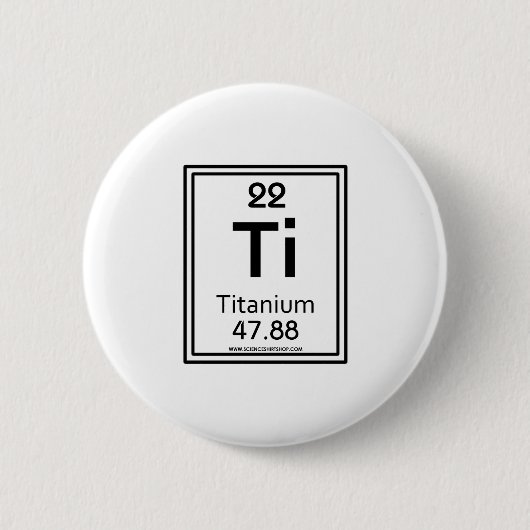 Titaan Ronde Button 5,7 Cm (Voorkant)