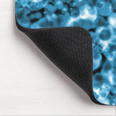 Titaanblauw Abstracte Bubbel Muismat (Hoek)