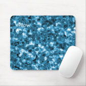 Titaanblauw Abstracte Bubbel Muismat (Met muis)