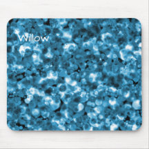 Titaanblauw Abstracte Bubbel Muismat