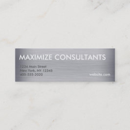 Titaanmetaaltextuur-minikaarten Mini Visitekaartje