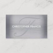 Titaanmonogram visitekaartjes (Voorkant)