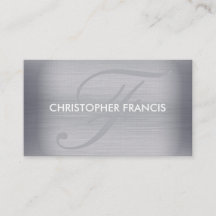 Titaanmonogram visitekaartjes