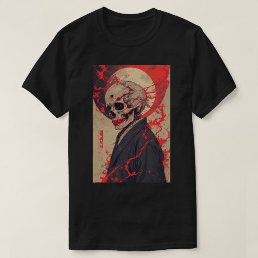 Titan Attack Japanese Anime Skull Reaper Gothic 02 T-shirt (Design voorkant)