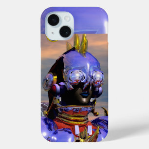 TITAN CYBORG, Blue Gem Science Fiction, Scifi iPhone 15 Case