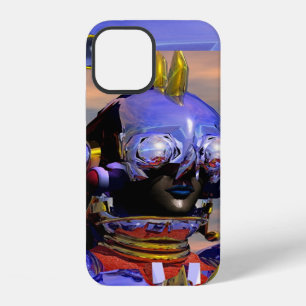 TITAN CYBORG, Blue Gem Science Fiction, Scifi iPhone 12 Hoesje