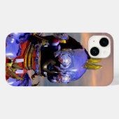 TITAN CYBORG PORTRAIT Blue Science Fiction, Scifi Case-Mate iPhone Case (Achterkant (horizontaal))