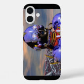 TITAN CYBORG PORTRAIT Blue Science Fiction, Scifi Case-Mate iPhone Case (Achterkant)