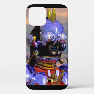 TITAN CYBORG PORTRAIT Blue Science Fiction, Scifi Case-Mate iPhone Case