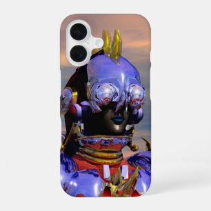 TITAN CYBORG PORTRAIT Blue Science Fiction, Scifi iPhone 16 Hoesje
