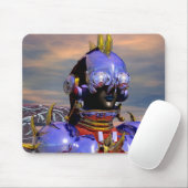 TITAN CYBORG PORTRAIT Blue Science Fiction,Scifi Muismat (Met muis)