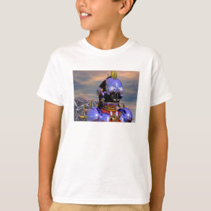 TITAN CYBORG PORTRAIT Blue Science Fiction,Scifi T-shirt