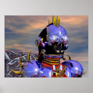 TITAN, CYBORG PORTRAIT Science Fiction Scifi Poster