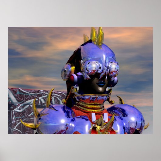 TITAN CYBORG PORTRAIT Science Fiction,Scifi Poster (Voorkant)
