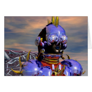 TITAN CYBORG PORTRET Blauw Sciencefiction, Scifi