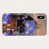 TITAN CYBORG PORTRET Blauwe Sciencefiction ,Scifi Case-Mate iPhone Case (Achterkant (horizontaal))