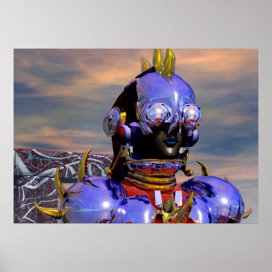 TITAN CYBORG PORTRET Sciencefiction,Scifi Poster (Voorkant)