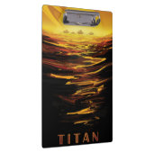 Titan grootste maan van de planeet Saturnus Klembord (Rechts)