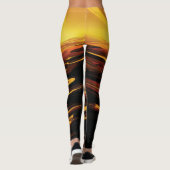 Titan grootste maan van de planeet Saturnus Leggings (Achterkant)