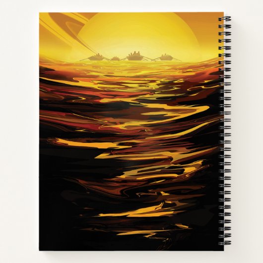 Titan grootste maan van de planeet Saturnus Notitieboek (Achterkant)