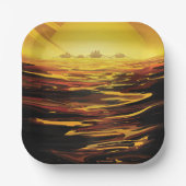 Titan grootste maan van de planeet Saturnus Papieren Bordje (Voorkant)