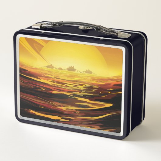 Titan grootste maan van planeet Saturnus (Achterkant)